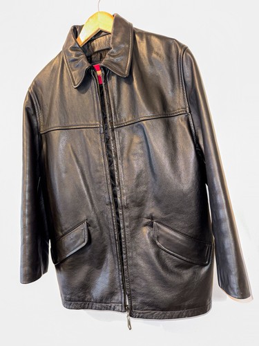 Veste cuir vraie fourrure - et,
