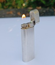 Briquet Cartier Paris vintage luxe argenté Swiss made luxury lighter working