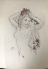 HADJI-MINACHE NU AU FLEURS