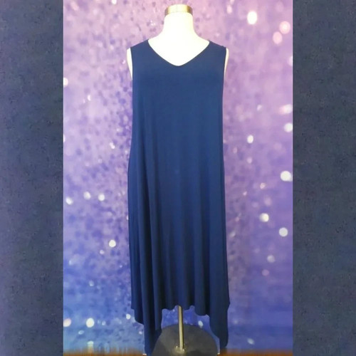 Navy blue neck sharkbite - blue,