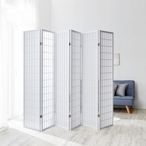 Paravent asiatique blanc 6 - paravent,