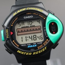 Montre numérique homme vintage 1992 CASIO JP-200W Alarm Chrono New Batt from ...