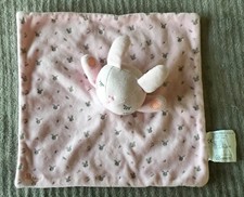 Doudou Lapin rose gris souris