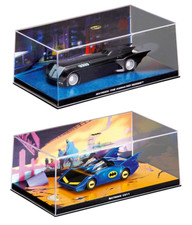 Lot de 2 Batmobile 1/43 Véhicules de Batman Eaglemoss Voiture Miniature LB12