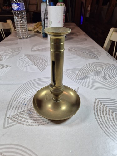 Bougeoir ancien laiton 20 - ancien,