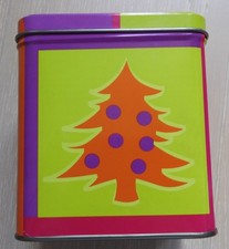 Boîte en métal avec motifs Sapin