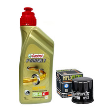 Set Entretien Castrol Power 1 10W40 Filtre à Huile Harley Davidson Xg 500/750