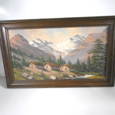 tableau paysage de montagne