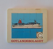 ANCIEN JEU DE CASSE-TETE PUBLICITAIRE GOTLANDSBOLAGET CROISIERE BATEAU