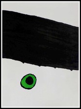 Joan MIRO : Composition au point vert, Lithographie originale 1971