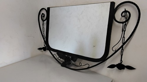 Miroir mural fer - fer, art
