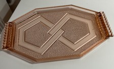 GRAND PLATEAU ANCIEN EN VERRE