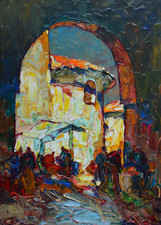 PASTOUR Louis (1876-1948)"Scène de marché à Cannes" Provence Nice Paris Antibes