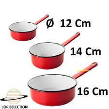 LOT DE 3 CASSEROLE EMAIL ROUGE
