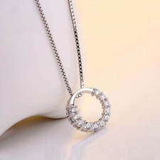 Collier pendentif cercle rond
