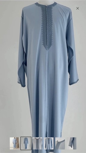Gandoura bleu ciel - bleu,