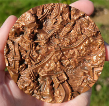 Rare médaille cuivre muraille de chine par Thérèse dufresne non signé