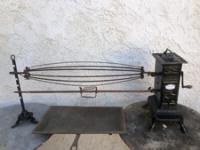 ANCIEN TOURNE BROCHE  MECANIQUE ROTISSOIRE DE CHEMINEE  19 éme