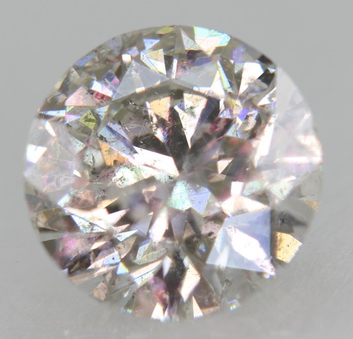Diamant naturel taillé rond - naturel,