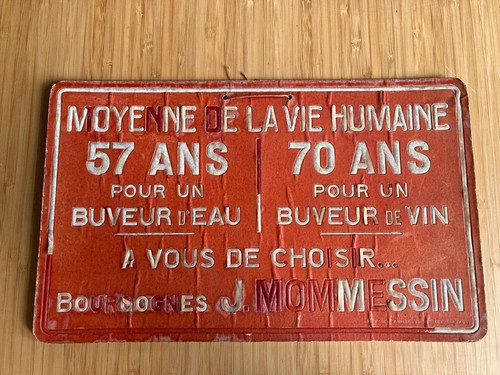 Publicité ancienne carton - , vin