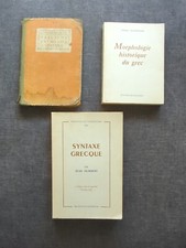 3 livres  syntaxe grecque +