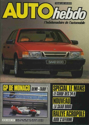 Auto hebdo 423 06 1984 - auto,
