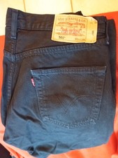JEAN LEVI STRAUSS 501 NOIR W34 (44 FR) L34 TBE