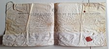 2 Parchemins Louis XVI Roi de