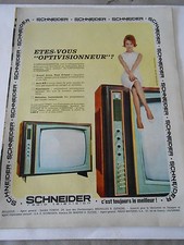 PUBLICITE 1964  Radio téléviseur Schneider c'est toujours le meilleur