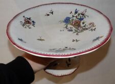 ANCIENNE COUPE A FRUITS EN FAÏENCE DE SARREGUEMINES DIGOIN DÉCOR CORNE ABONDANCE