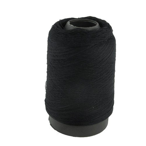 Accueil noir coton repriser