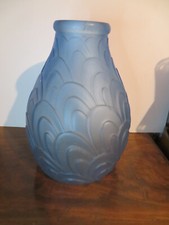 ancien grand vase bleu en