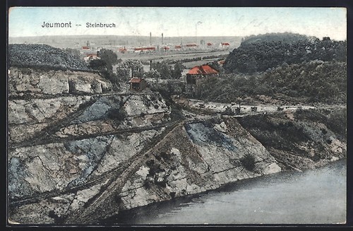 Cpa jeumont vue carrière - carrière,