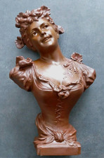 Sculpture statue buste jeune - buste,