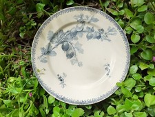 assiette à dessert U&C Sarreguemines, modèle groseille