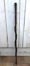 ancienne canne baton de marche bois