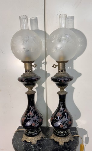 Paire lampes pétrole en - lampes,