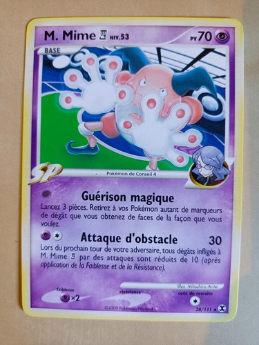 Carte pokémon mime 28 111 - m., 28/111