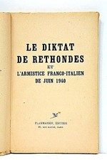 LE DIKTAT DE RETHONDES ET