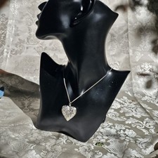 Pendentif  Ajouré Motif Floral Argent 925 Poinçon 35x30mm Chaine Offerte