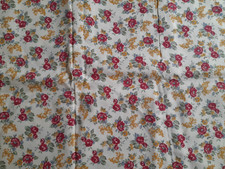 Tissu ancien coton style Liberty aux roses