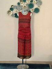 ensemble été pantacourt + top viscose rouge CERRUTI 1881 taille S excellent état