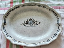 Céramique FORGES LES EAUX ROUEN - Grand plat dit CUL NOIR