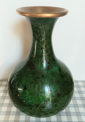 Ancien beau vase - vert, en