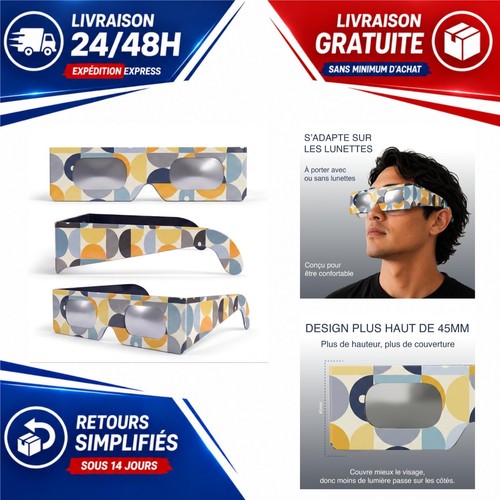 Lunettes éclipse solaire lot