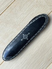 Ancien étui à lunettes en carton Bouilli - Papier Maché - Binocle collection