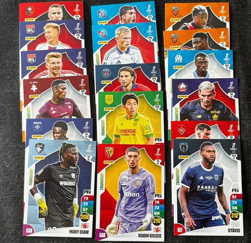 Lot cartes cards panini - 17,
