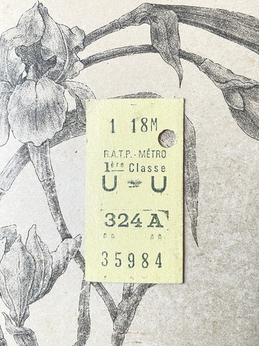 Ancien ticket métro - ticket, de