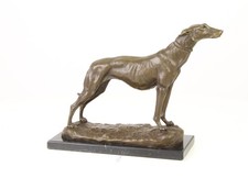 Sculpture Chien de chasse en bronze sur un marbre noir d'après Emanuel Fremiet