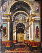 INTERIEUR d'EGLISE - Tableau